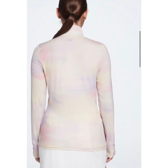 Calia Women's UV Long Sleeve 1/2 Zip Golf Shirt Soft Clouds Lilac (XXL) - Picture 2 of 8